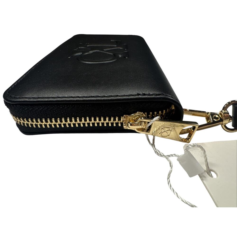 CXL by Christian Lacroix Black Faux Leather Zip Wristlet Wallet‎ New w/ Tags - Picture 9 of 12
